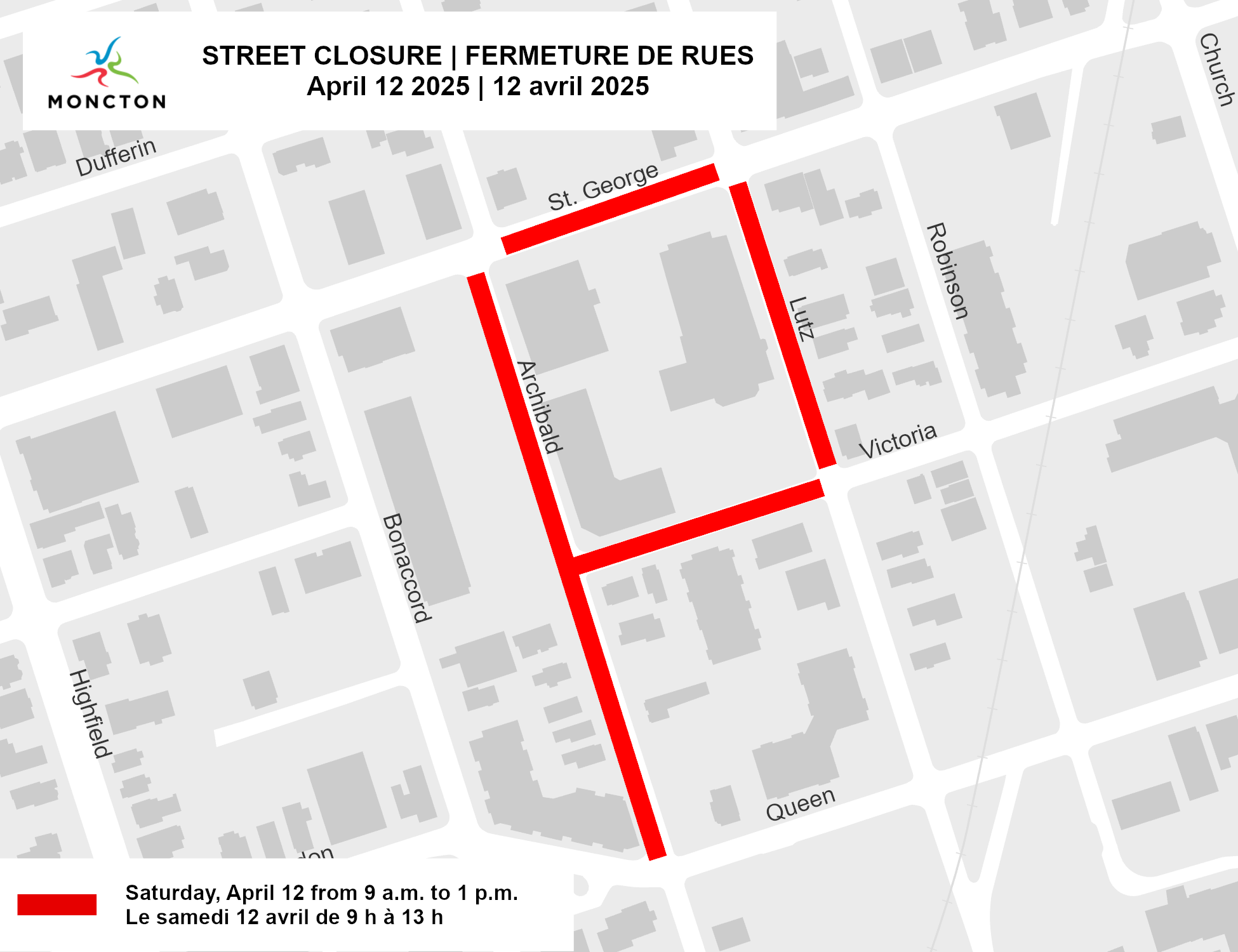 Street closures map