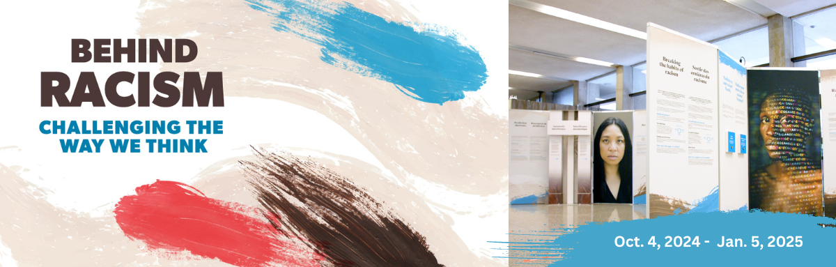 A person standing in front of a painting

Description automatically generated