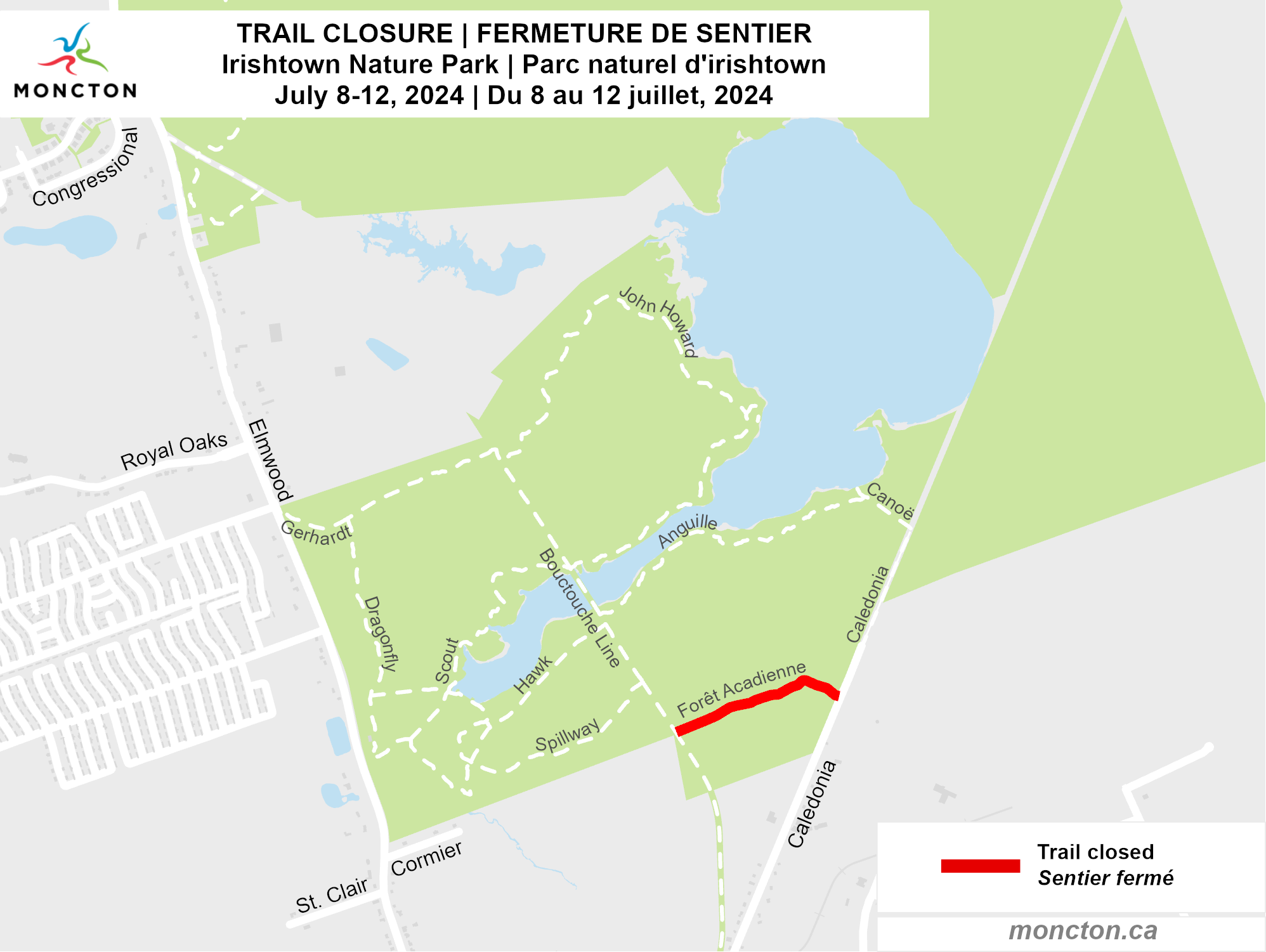 Irishtown Nature Park Map