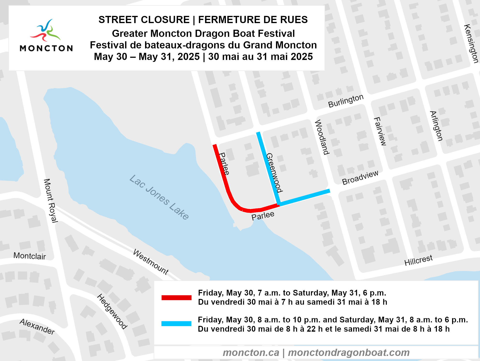 Dragon Boat Festival street closure map
