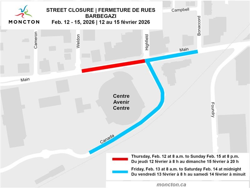 PolarFest x Barbegazi street closures map