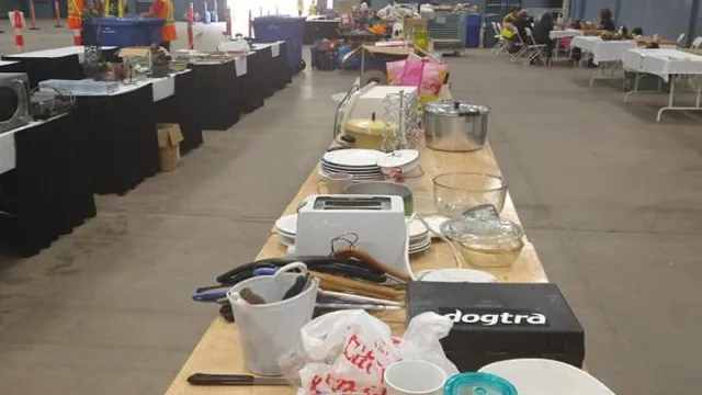 Items being sorted at Eco 360's Reuse Expo