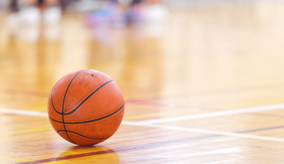 Basketball in a gym