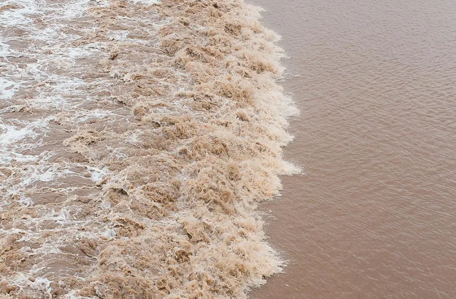 City of Moncton Tidal Bore, Riverfront Park, Petitcodiac River