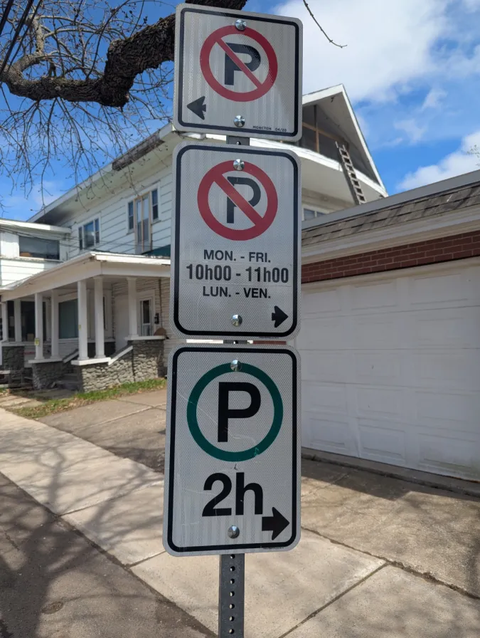 Parking restrictions